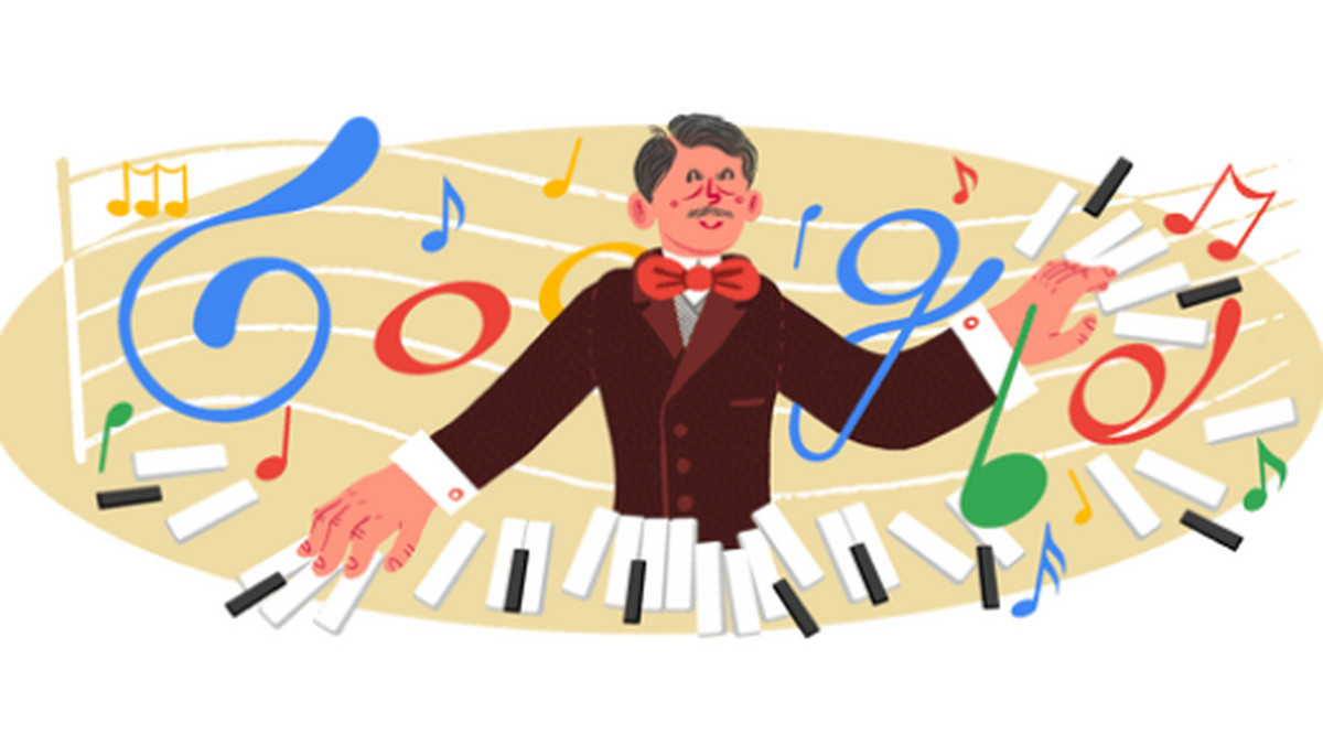 Karol Szymanowski na grafice Google Doodle