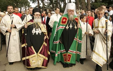 2007.08.18-19 Grabarka Jubileusz 60 – lecia istnienia klasztoru Sww Marty i Marii na Sw Gorze Grabarce oraz wizyta Arcybiskupa Damiana ze Sw Gory Synaj z relikwiami sw Katarzynyfot Wojtek Jargilo