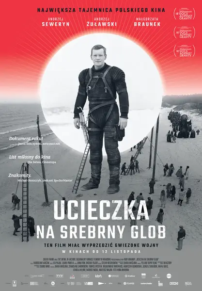 Plakat filmu &quot;Ucieczka na srebrny glob&quot;