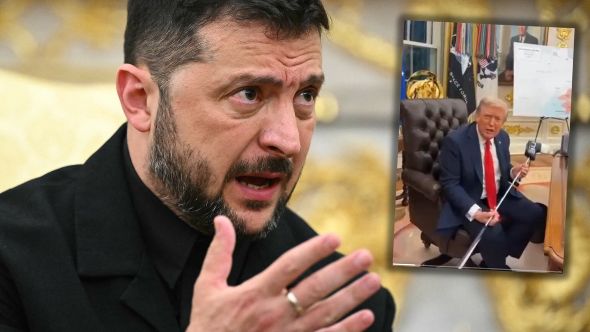 Wołodymyr Zełenski dał "dyplomatyczny prezent". Donald Trump aż nagrał wideo