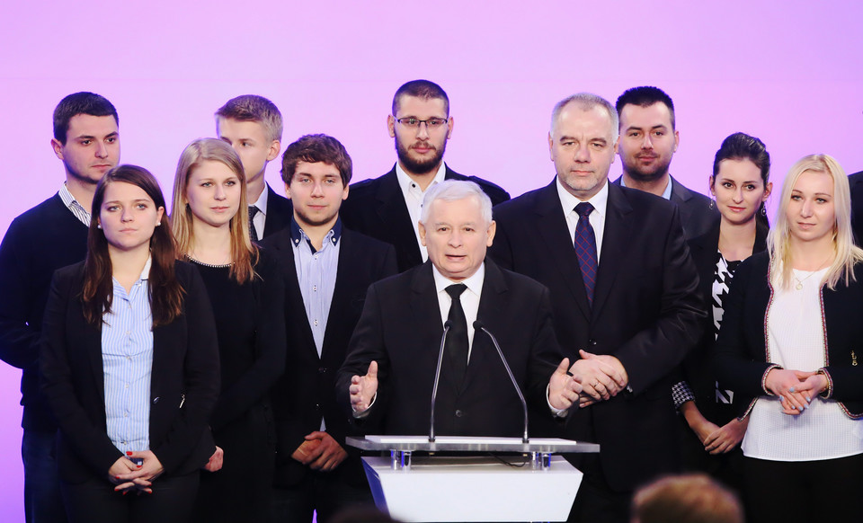 Przemówienie Jarosława Kaczyńskiego podczas wieczoru wyborczego PiS po wyborach samorządowych w 2014 r.