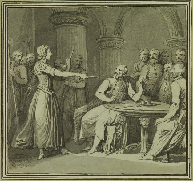 Anna Chrzanowska zachęca męża do obrony (obraz Franciszka Smuglewicza)