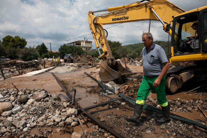 Poplava na Eviji razorila ulice