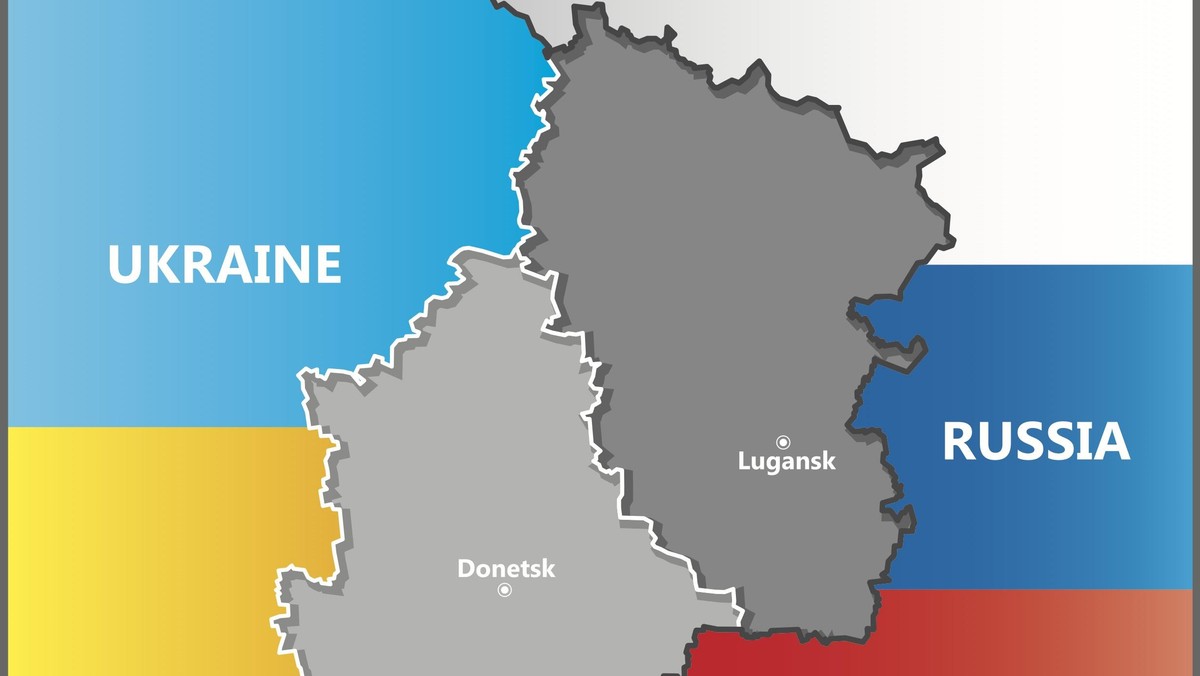 Ukraina Rosja Donbas mapa