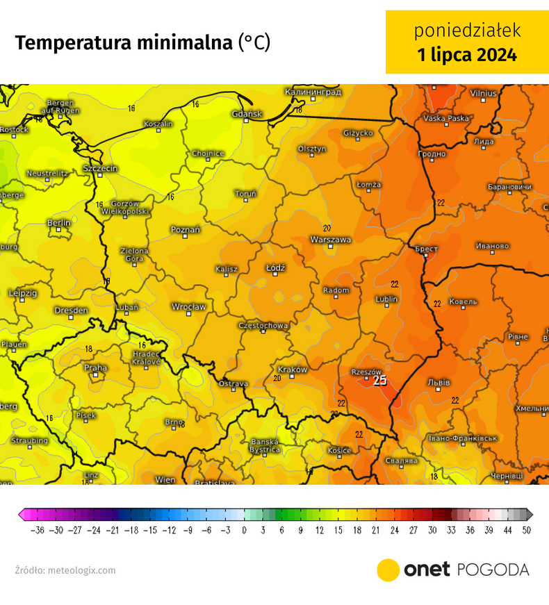 Przed nami kolejna tropikalna noc