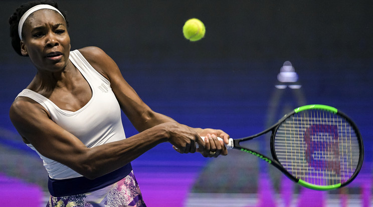 Venus Williams kiesett /Fotó: AFP