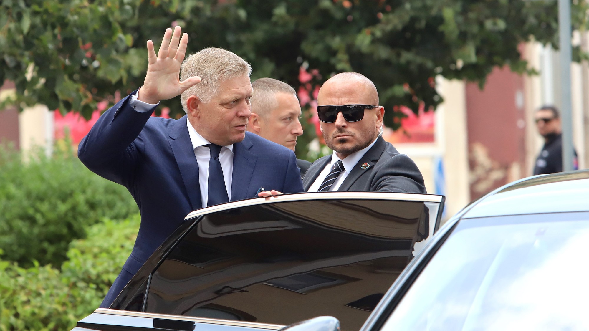 Robert Fico po atentáte na návšteve v Handlovej