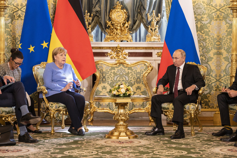 Angela Merkel i Władimir Putin