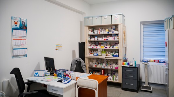 W schronisku jest nawet punkt medyczny