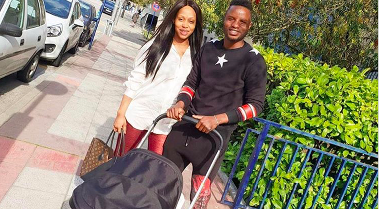 Mubarak Wakaso and wife