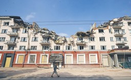 Pocisk do kałasznikowa na pamiątkę. "Żebyś pamiętał co zwykle przynosi russkij mir" [REPORTAŻ Z CZERNIHOWA]