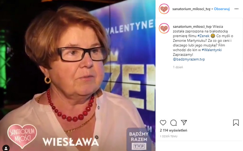 Wiesława z programu "Sanatorium miłości"