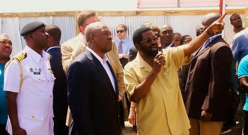 President John Mahama with Alfred Oko Vanderpuije