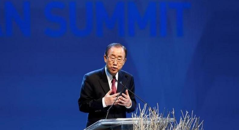 UN chief Ban calls for halving of numbers of displaced by 2030