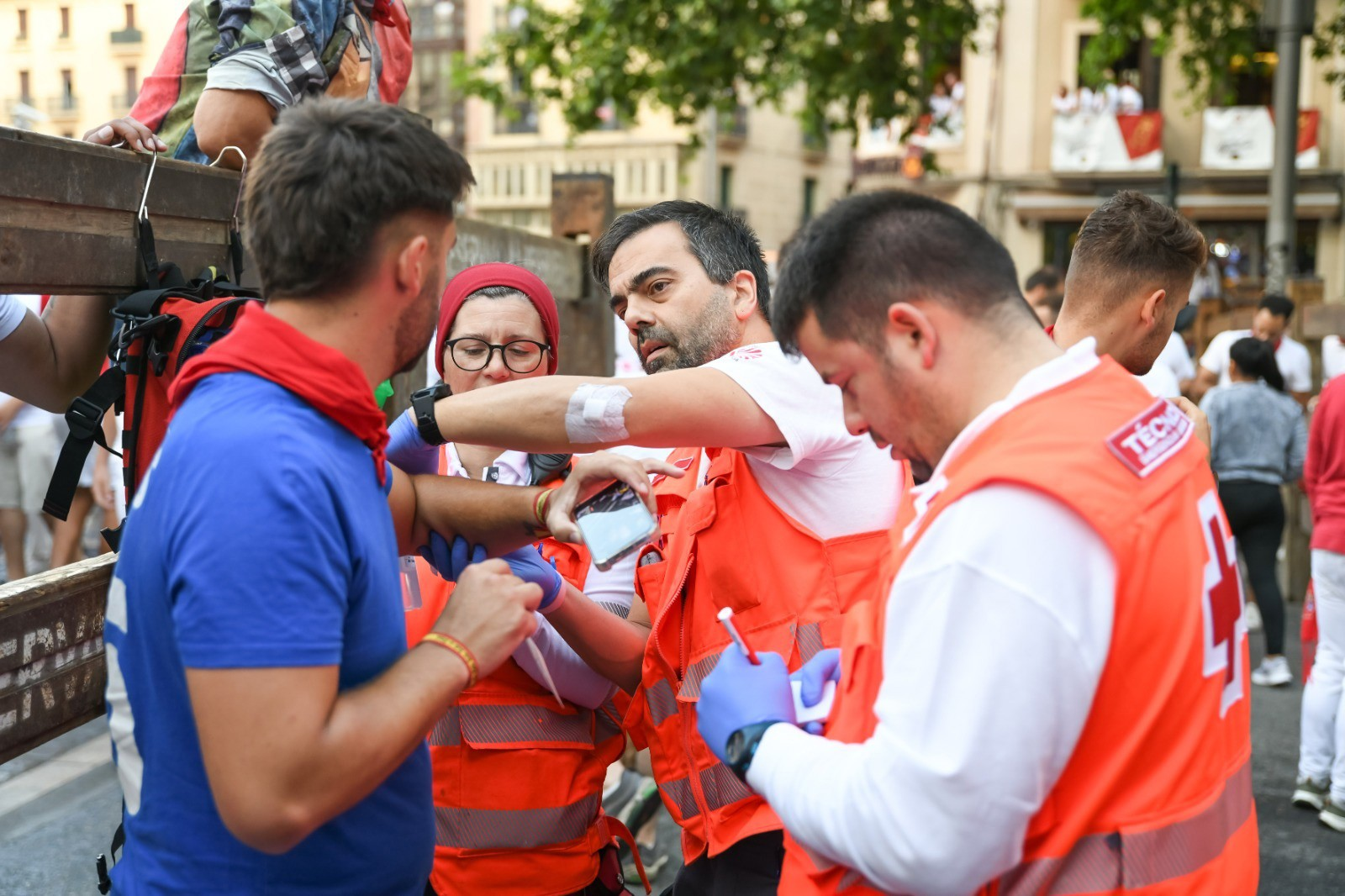 Sanfermines: 42 atendidos en sexto encierro, 5 trasladados