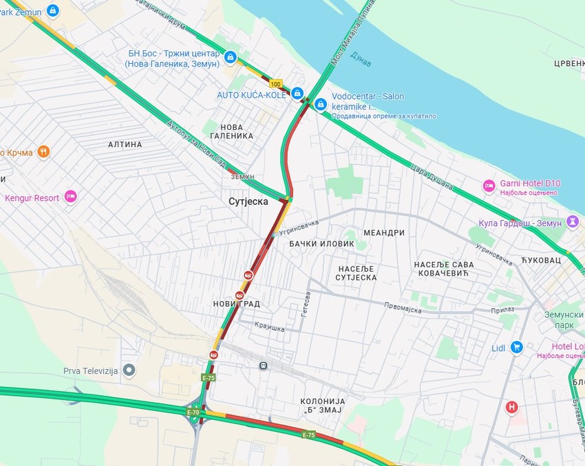 Gužve kod Altine nakon saobraćajne nezgode