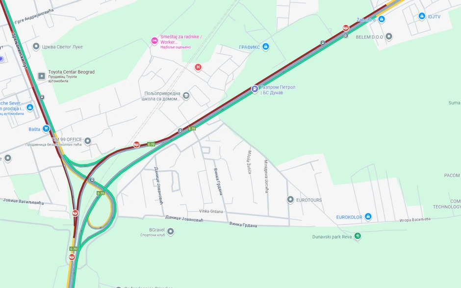 Četiri saobraćajne nesreće na Pančevačkom mostu u petak (23. januar) ujutru