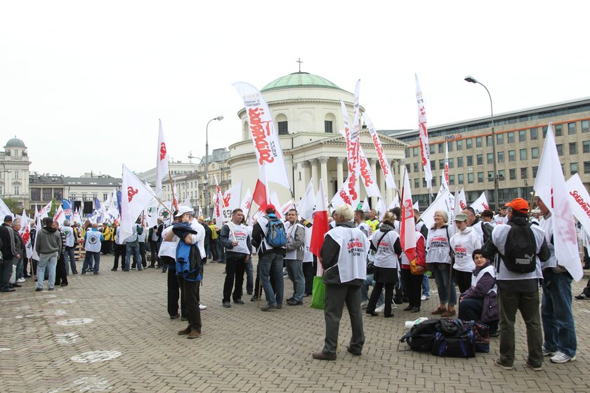 Protesty w Warszawie