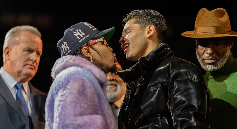 Gervonta Davis and Ryan Garcia.Photo by Ryan Hafey / Premier Boxing Champions