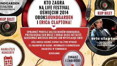 Konkurs Life On Stage - zostań gwiazdą Life Festival Oświęcim i zagraj obok Soundgarden i Claptona! Rozpoczął się II etap!