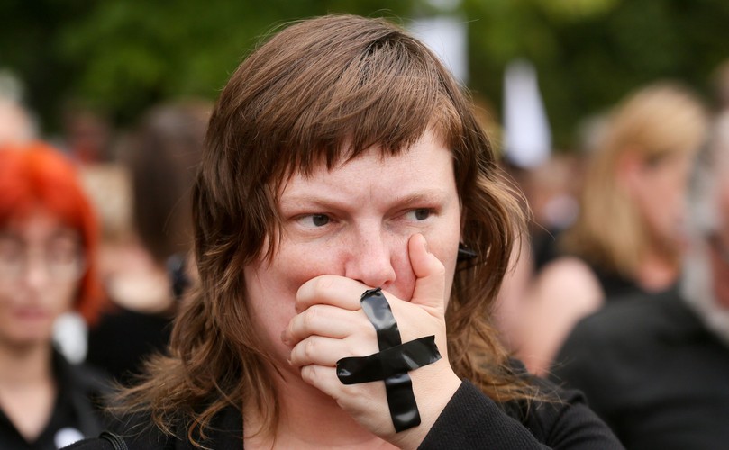 Protest KOD przed Sejmem