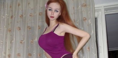 Rosyjska dziewczyna jak lalka Barbie!