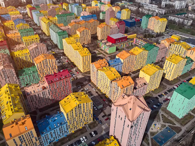 To nie jest fotomontaż. Tak wygląda osiedle &quot;Comfort Town&quot; w Ukrainie