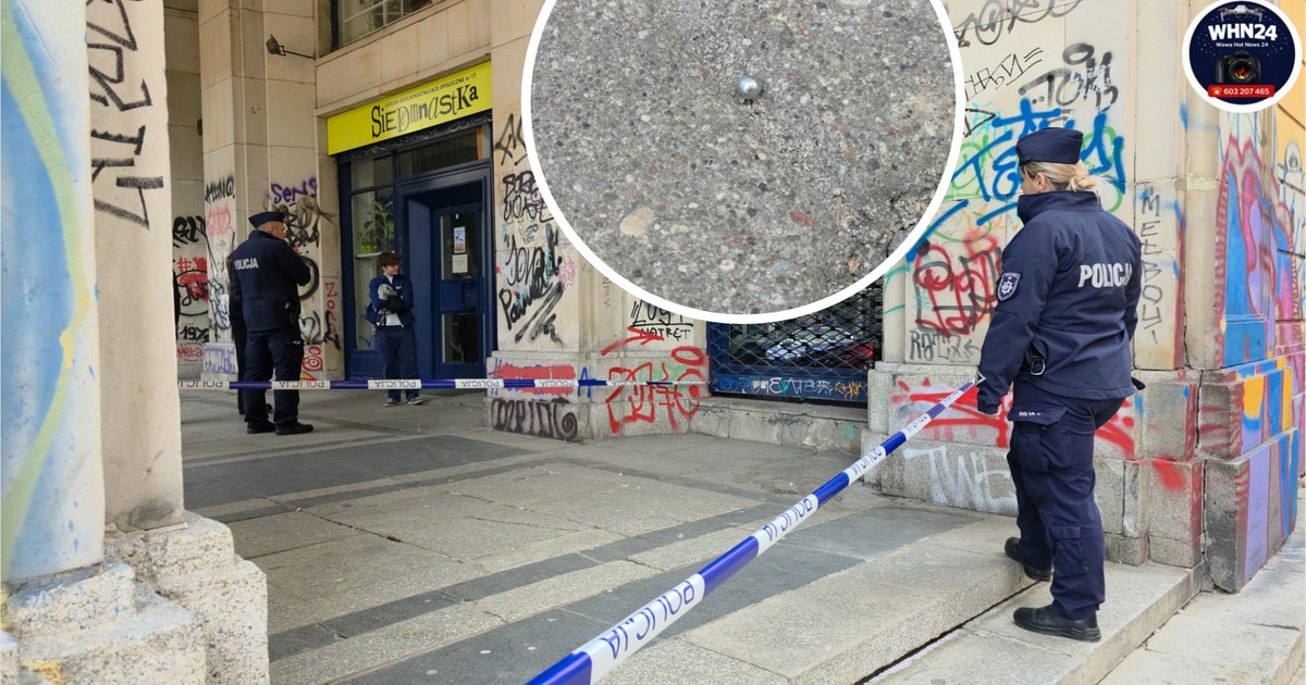 Strzały w stronę szkoły w centrum Warszawy
