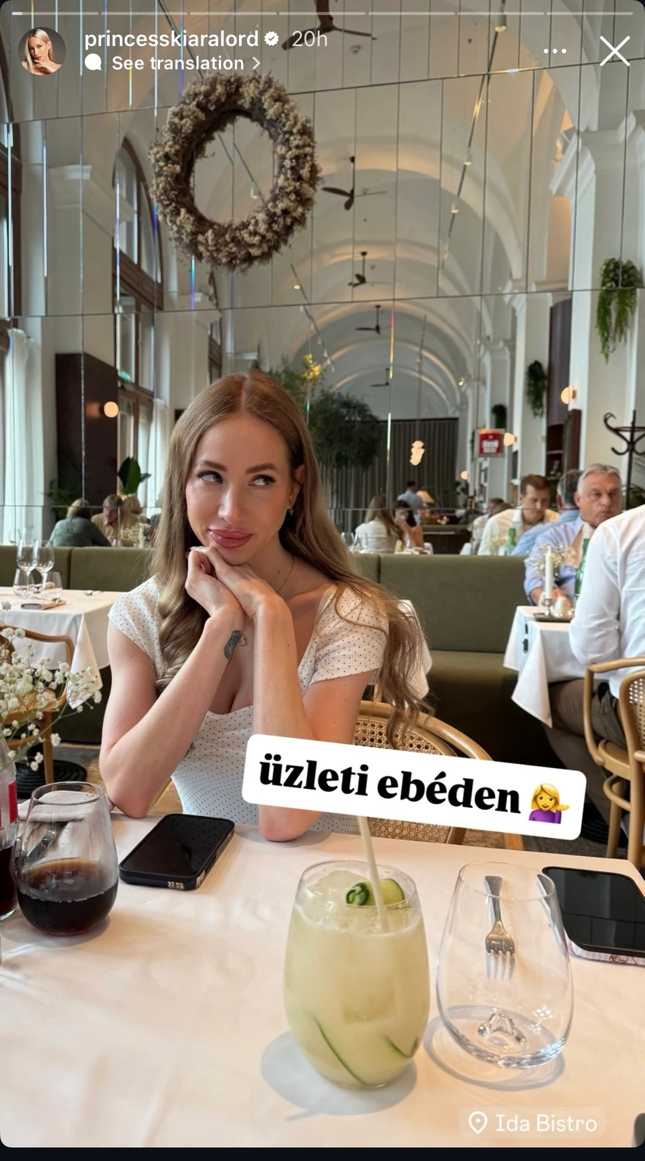 Kiara Lord uslikala Viktora Orbana