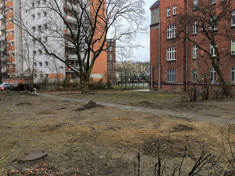 Solna - tu byl zielony skwer