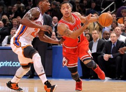 Chicago Bulls wygrało w Nowym Jorku. Rose rzucił 32 punkty