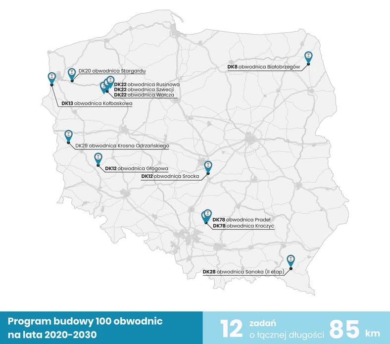 Planowane przetargi na drogi w 2023 r.