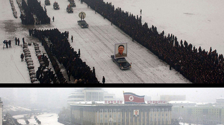 Meghamisították a diktátor temetési képét