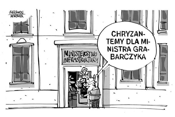 Chryzantemy dla ministra grabarczyk kwiaty krzętowski