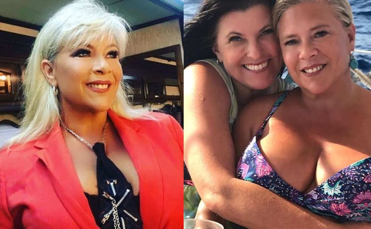 Samantha Fox z partnerką Lindą Olsen