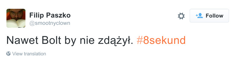 Ile można powiedzieć w #8sekund?, fot. Twitter