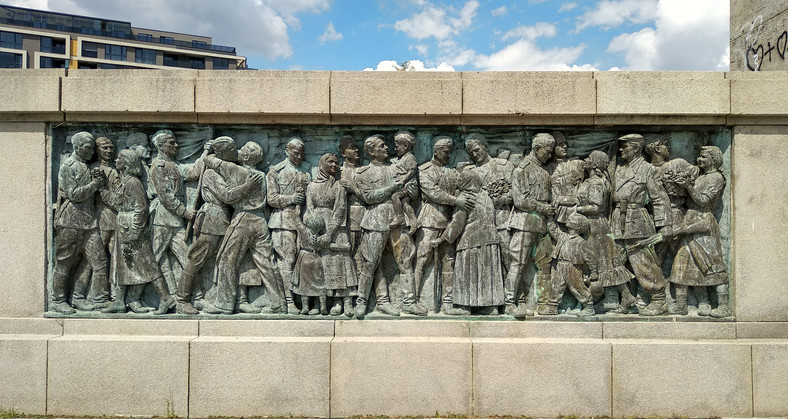 Detal pomnika wyzwolicieli w Burgas, Bułgaria