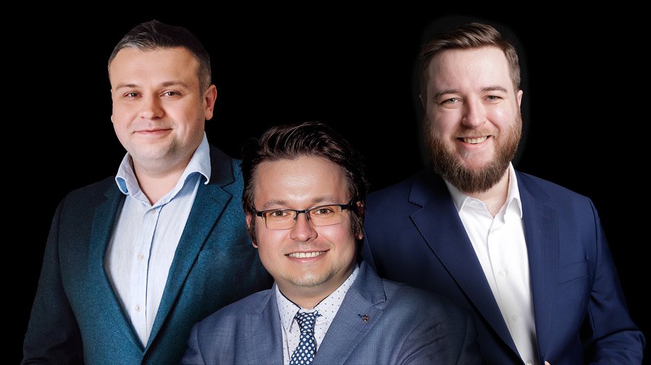 Od lewej: Marek Majdak, CTO, Startup Development House, dr inż. Krzysztof Rychlicki-Kicior, CEO Makimo oraz Miki Graf, CEO Cloudsail Digital Solutions