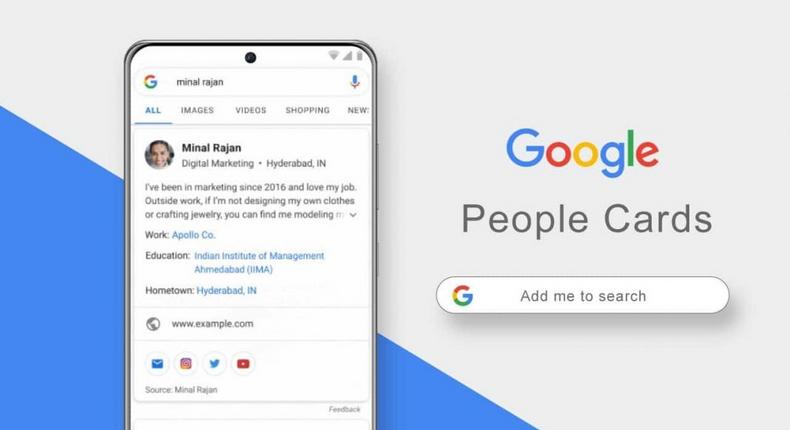 Google launches People Cards to help Africans who want to be found on Google Search. [gadgetstouse]