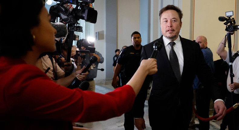 Elon Musk has said he can't wait to serve in Trump's White House. Chip Somodevilla