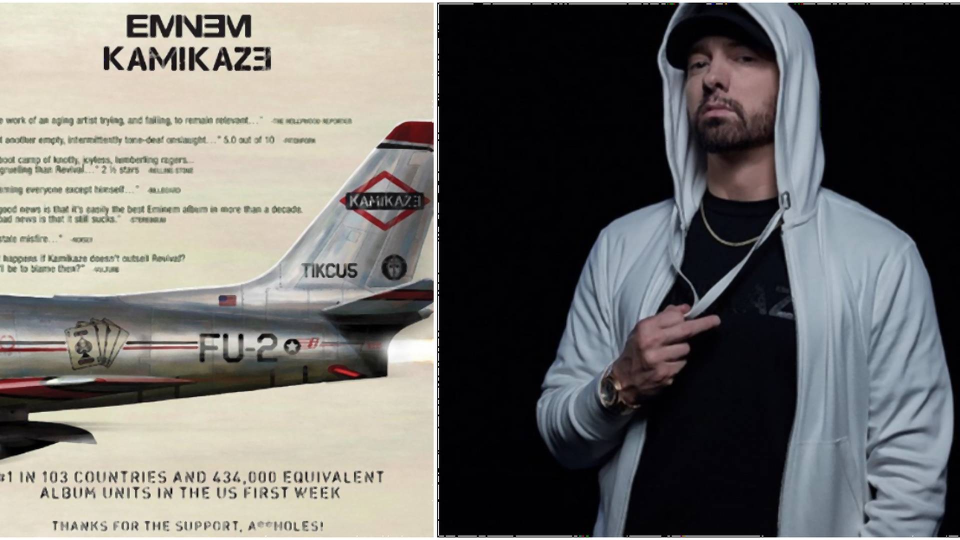 Aj zlá reklama je reklama. Eminem využil negatívne recenzie jeho albumu vo svoj prospech