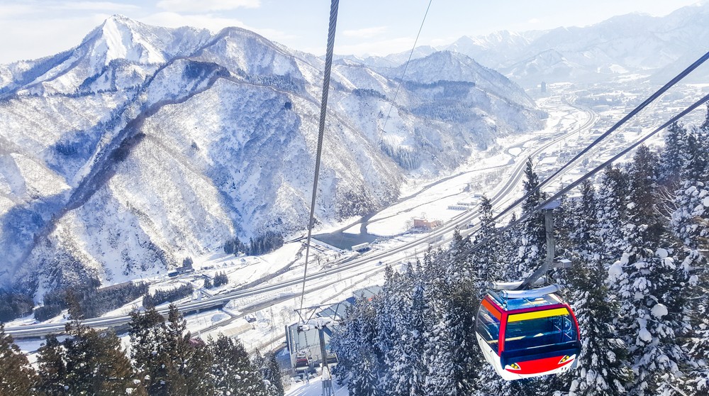 Lyžiarske stredisko Gala Yuzawa neďaleko Tokia