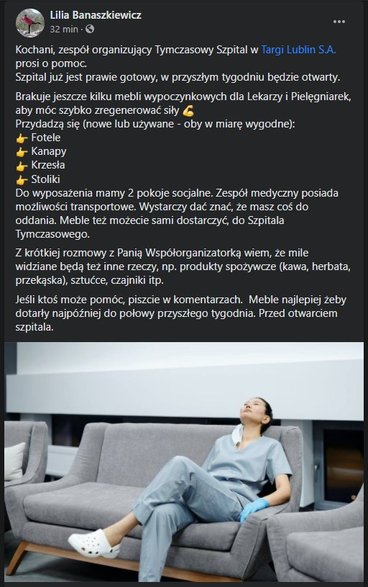 Zbiórkę wyposażenia prowadzono w sieci