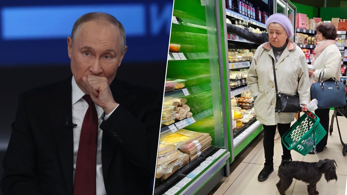 Rosyjskie ceny żywności gwałtownie rosną na skutek niekontrolowanej inflacji, a ekonomiści przewidują dalsze problemy [Źródło: Onet]