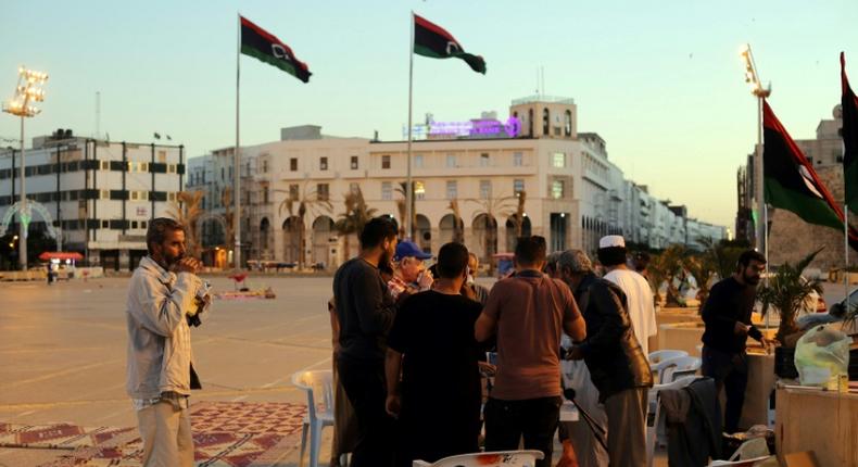 Libyans break their fast during the Muslim holy month of Ramadan in the capital Tripoli