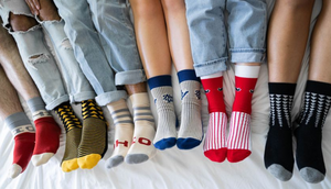 How to wear colourful socks 