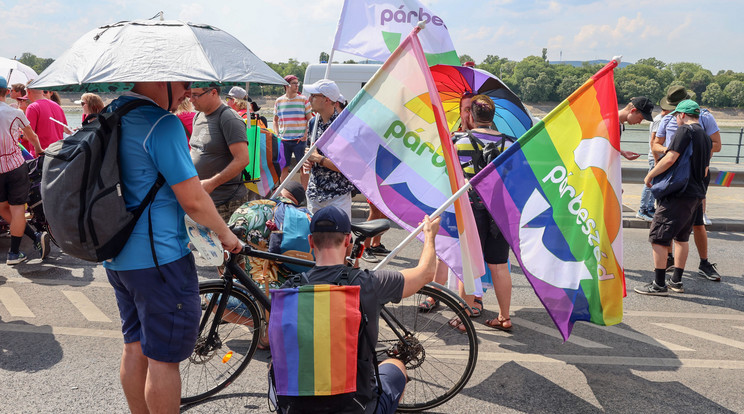 Szombaton délután elkezdődött a 27. Budapest Pride./Fotó: Fuszek Gábor