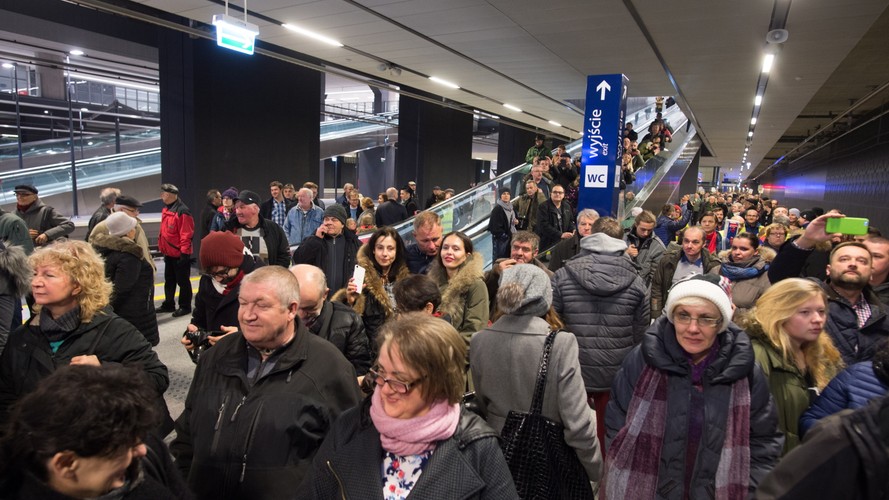 Nowy dworzec Łódź Fabryczna - uroczyste otwarcie