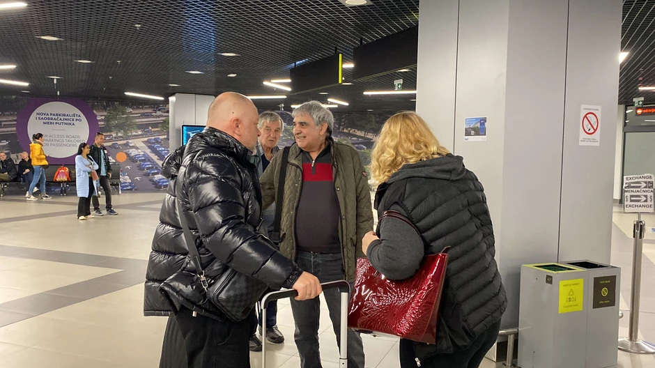 Ljuba Aličić na aerodromu