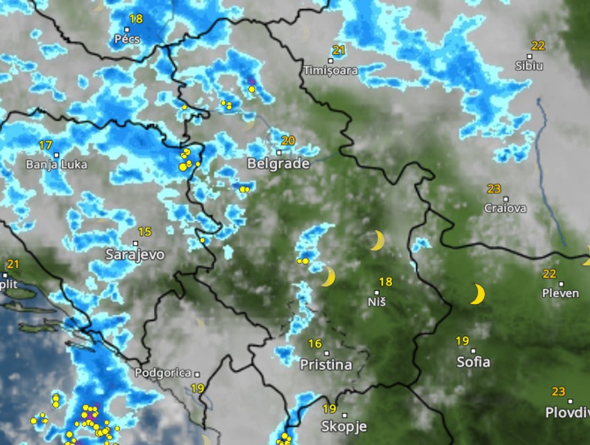 Kretanje nevremena u 1